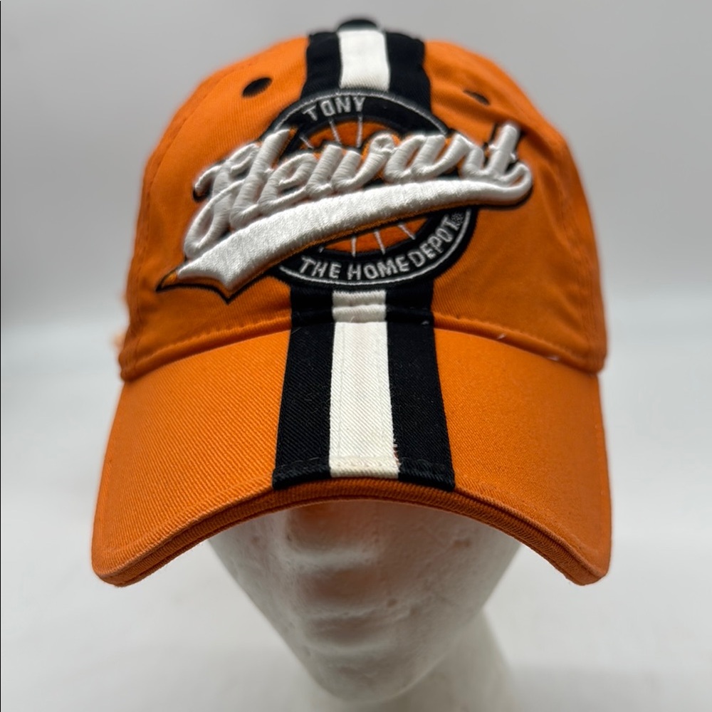 Tony Stewart Home Depot NASCAR Chase Authentics Orange Cap W/ Black & White Logo